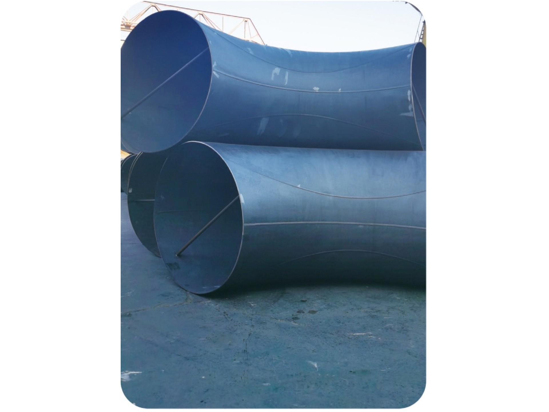 Large diameter butt welded elbow