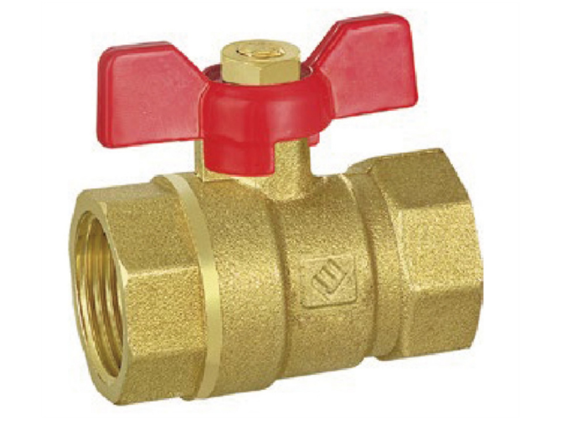 Butterfly handle ball valve
