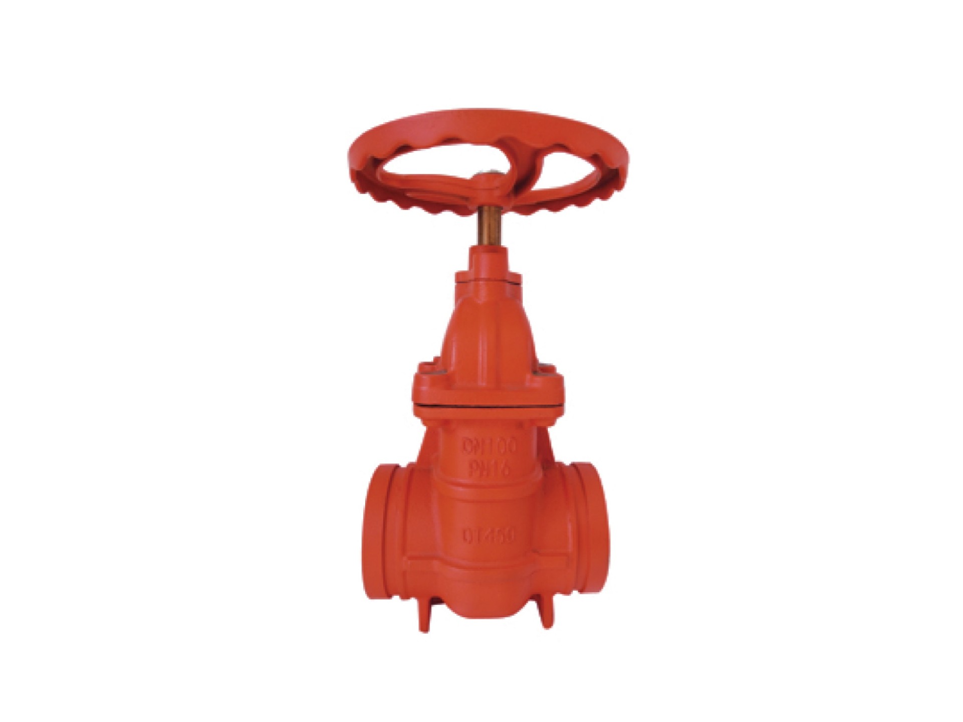 Hidden rod groove protection gate valve