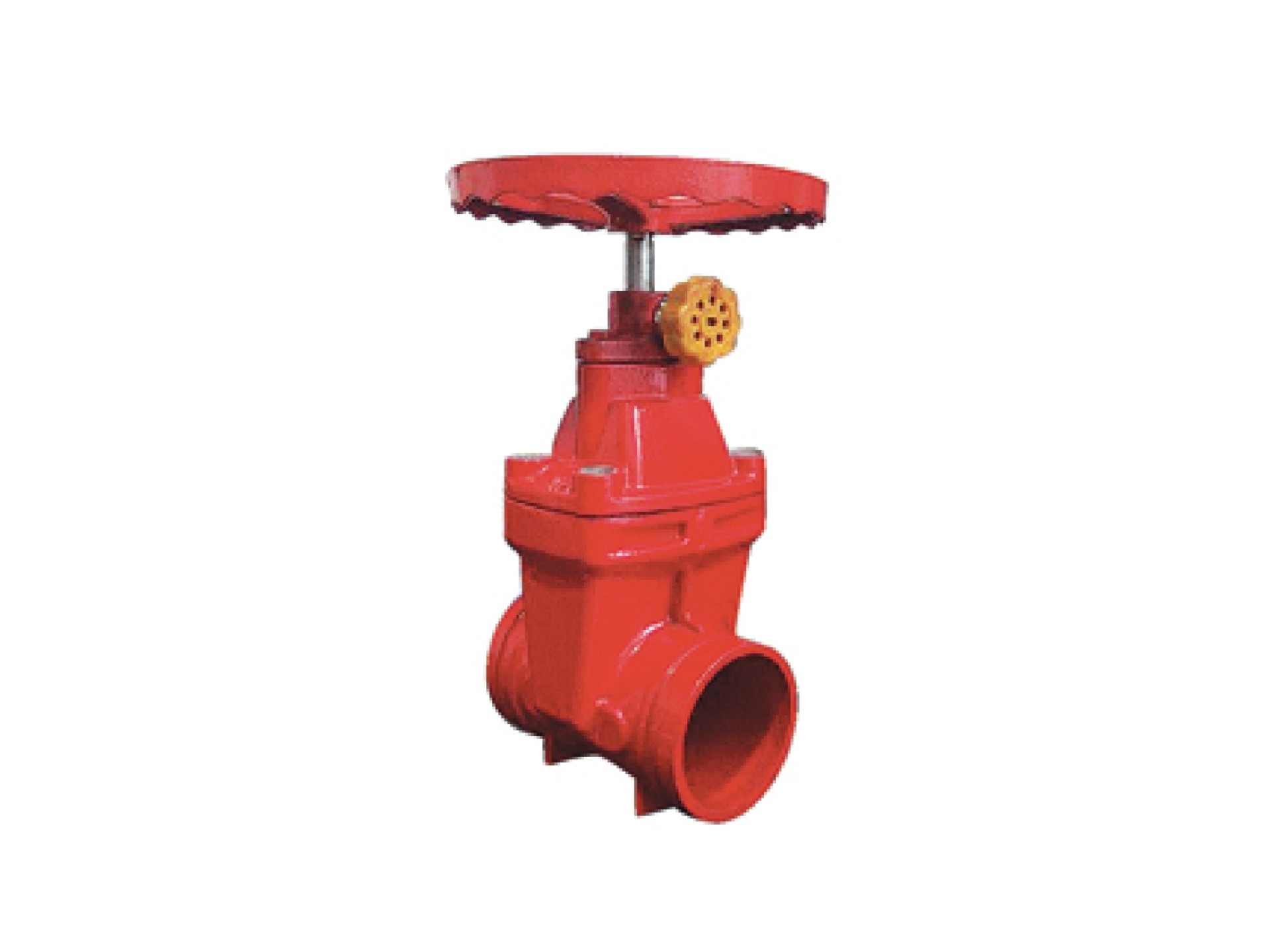 Lock groove gate valve