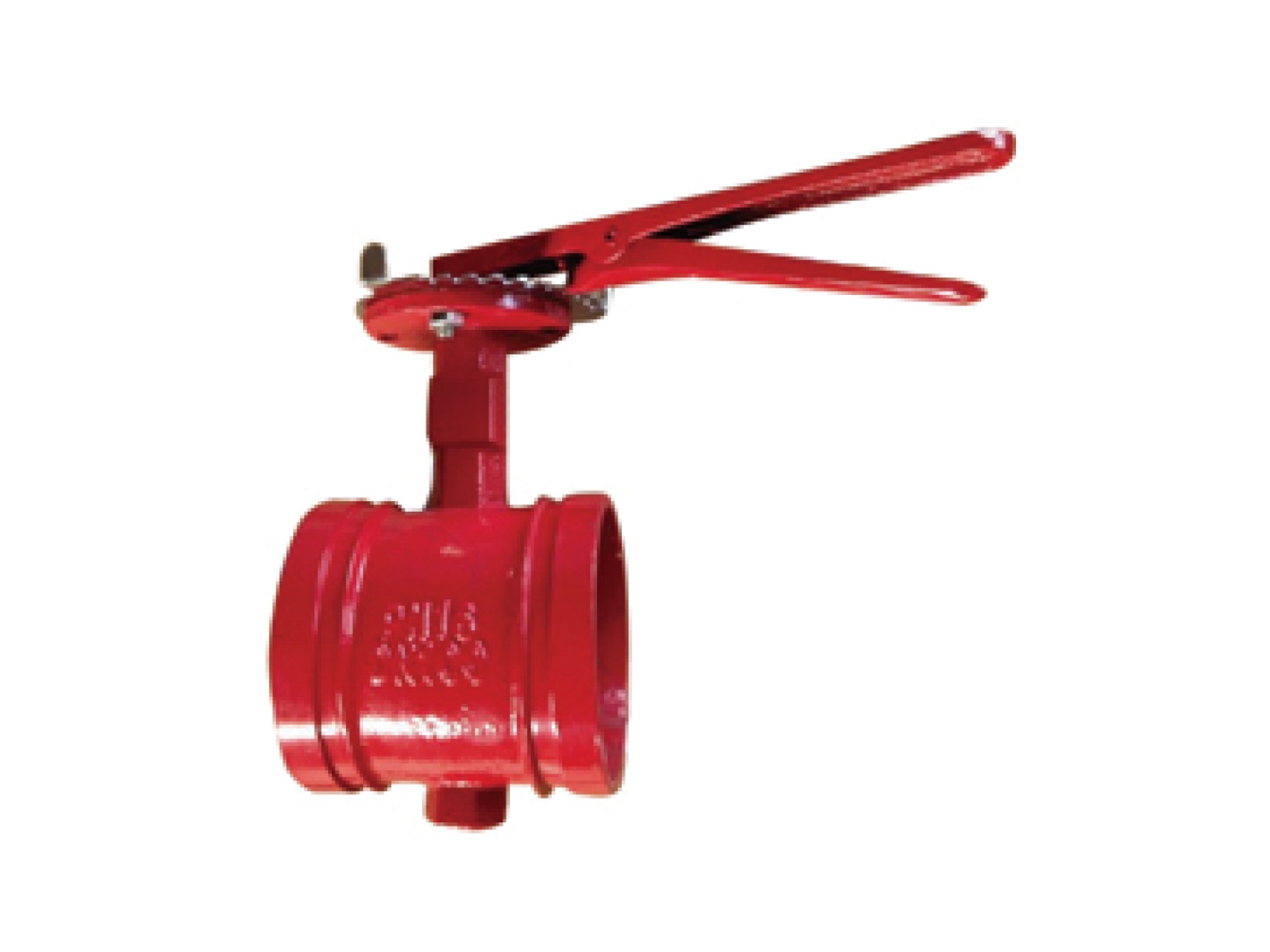 Handle groove butterfly valve