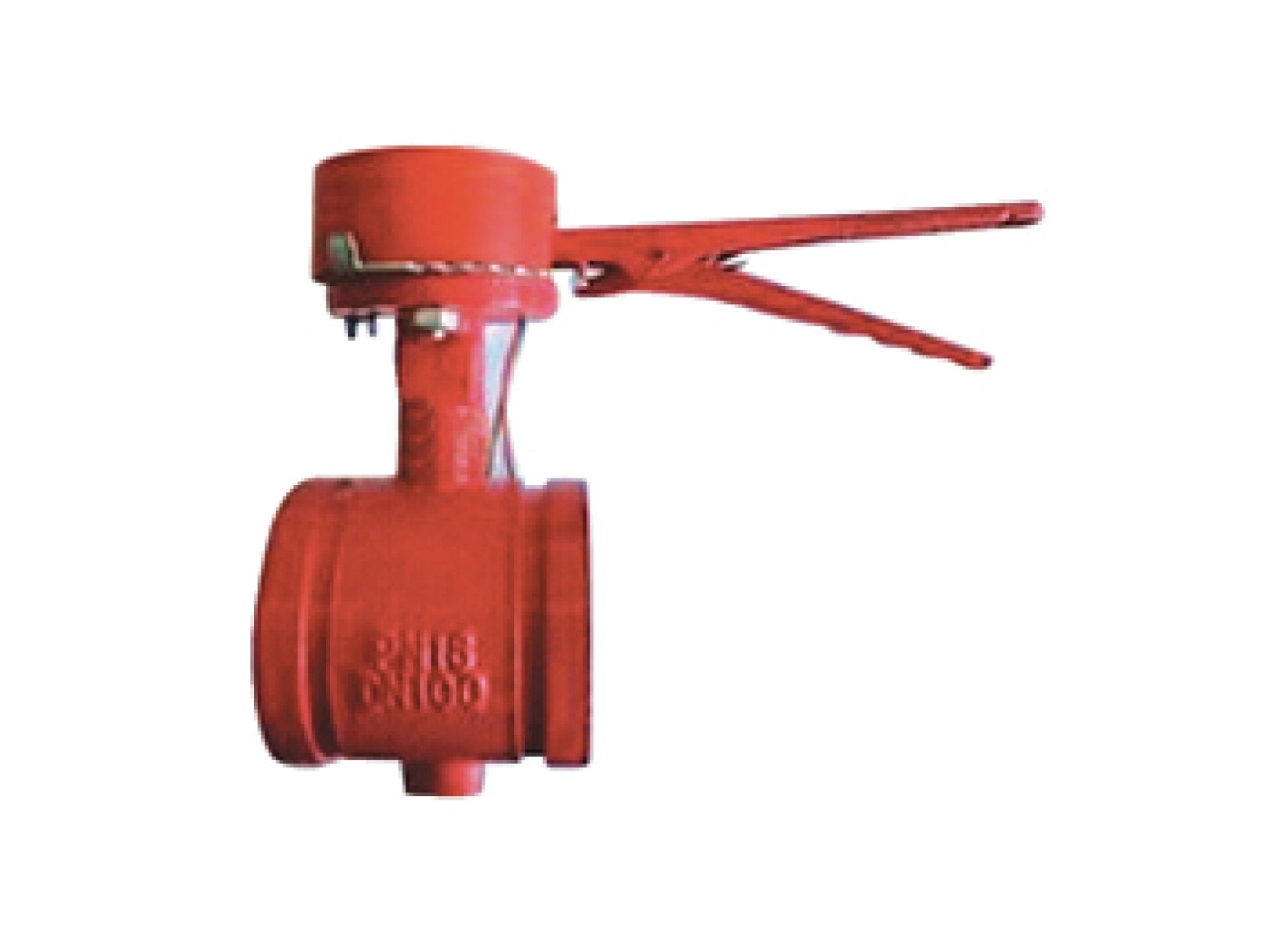 Handle signal groove butterfly valve