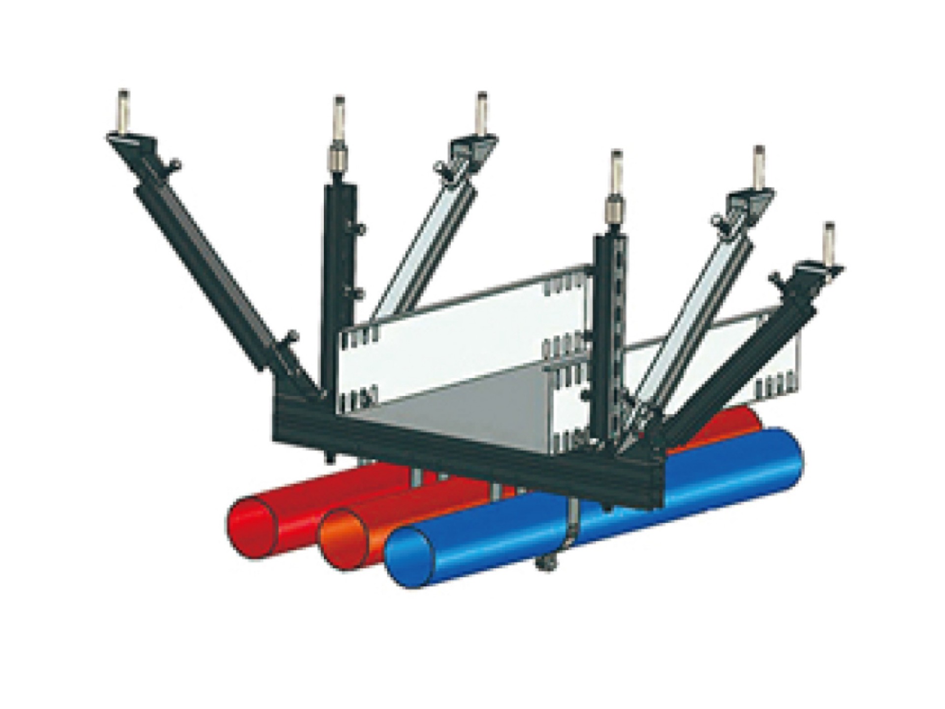 Bridge+seismic support and hanger for water pipe system