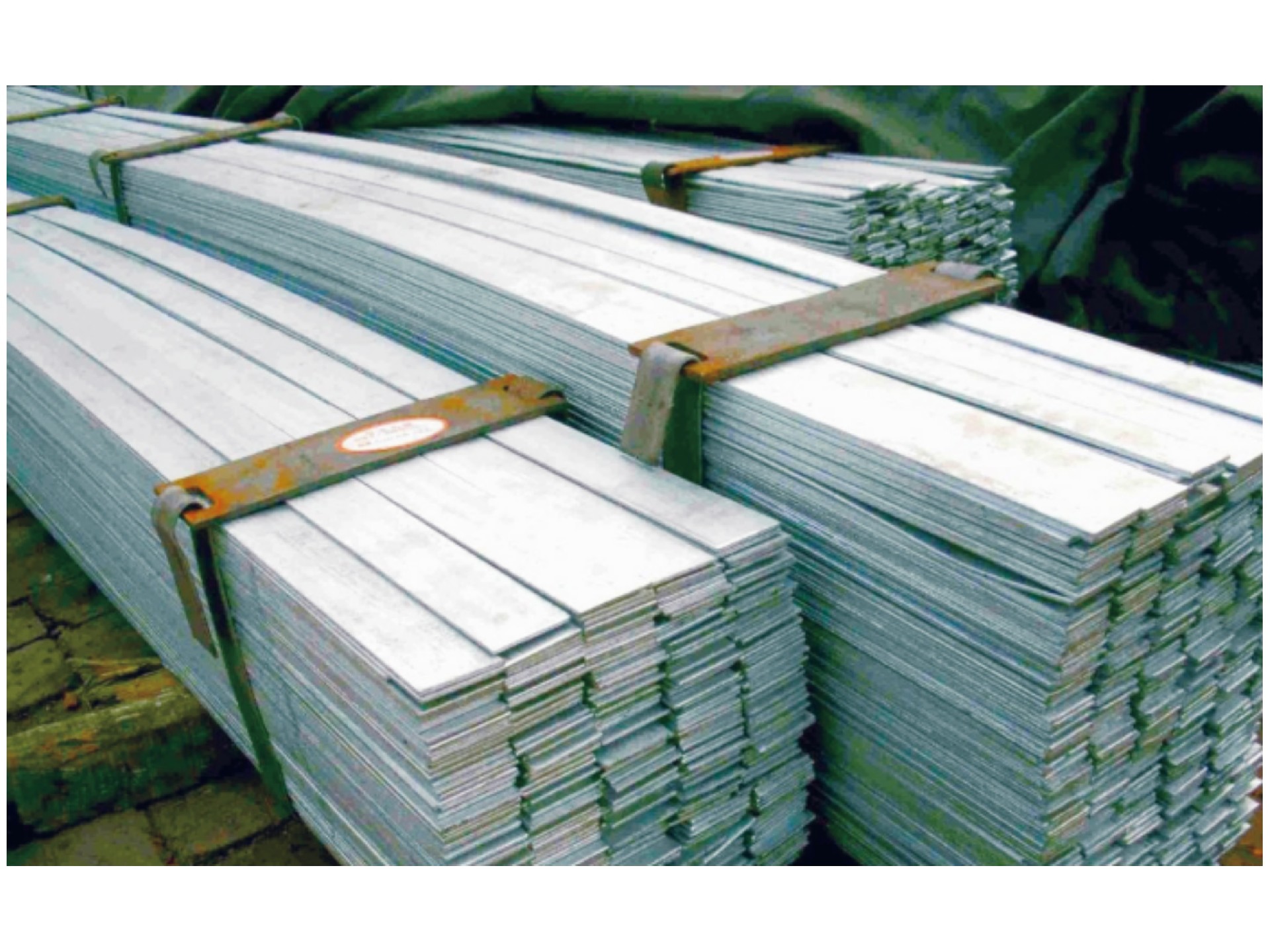 Galvanized flat iron